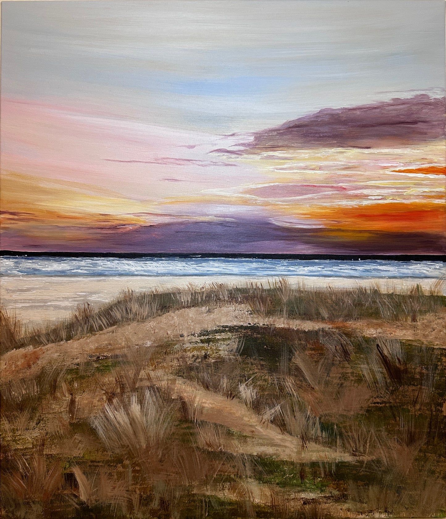 Dansk strand - maleri